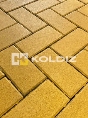 Брусчатка Колдиз Прямоугольник 200х100х60 Желтая