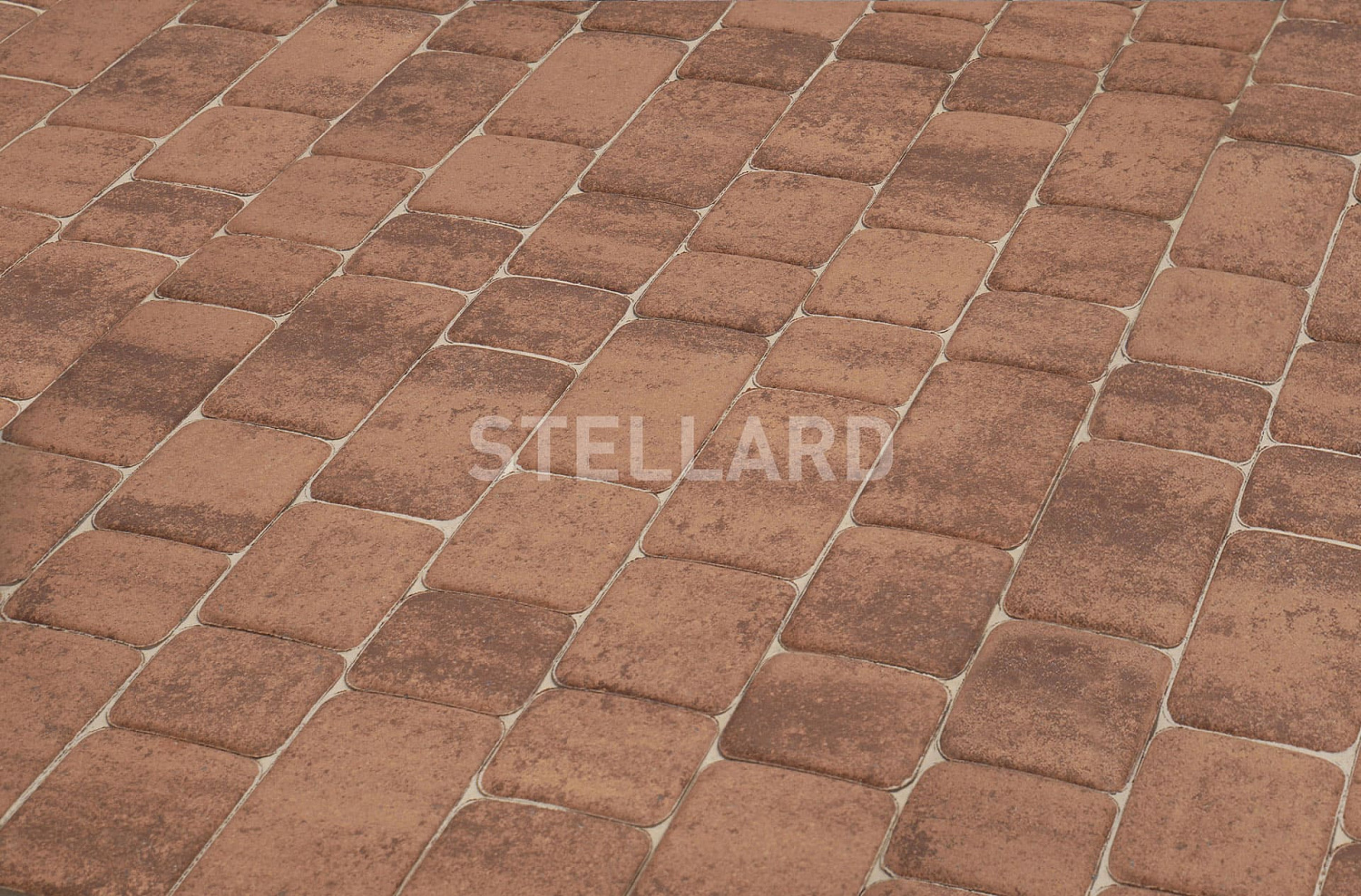 Тротуарная плитка Stellard Старый город Колор микс Мокко 40